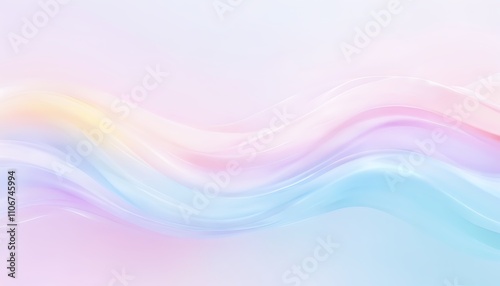 soft and dreamy pastel rainbow gradient background with flowing waves