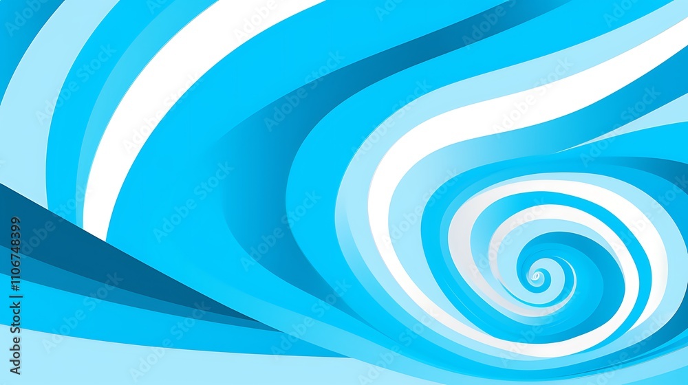 Abstract Blue Swirling Spiral Design Artwork Abstract Blue Swirling Spiral Design Artwork