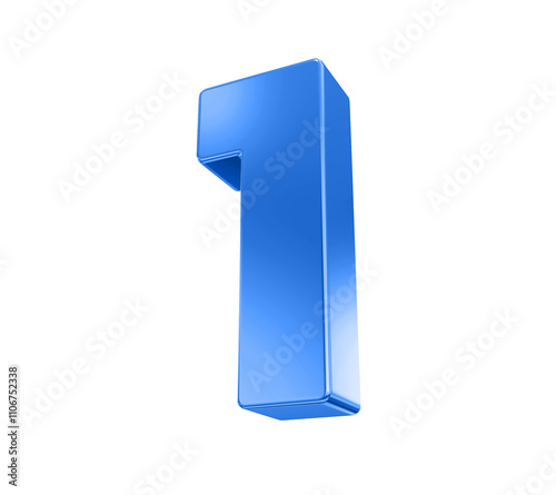 Blue Number 1 photo