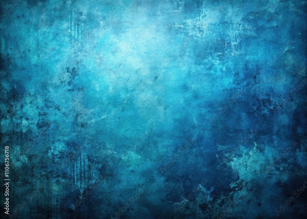 Abstract Blue Grunge Background with Distressed Texture in Low Light Photography Abstract Blue Grunge Background with Distressed Texture in Low Light Photography
