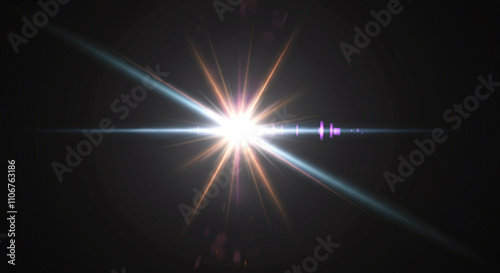 A radiant lens flare with i...