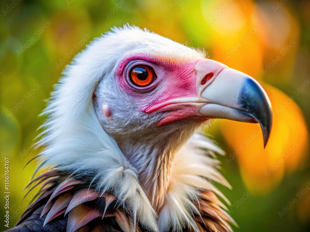 Close-up of a Majestic White-headed Vulture in Natural Habitat, Capturing Intricate Details of Its Feathers, Beak, and Intense Gaze for Wildlife and Nature Photography Lovers Close-up of a Majestic White-headed Vulture in Natural Habitat, Capturing Intricate Details of Its Feathers, Beak, and Intense Gaze for Wildlife and Nature Photography Lovers