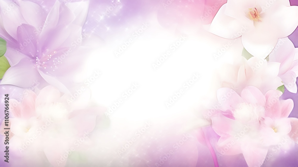 Delicate Pastel Flowers Soft Background Image Delicate Pastel Flowers Soft Background Image