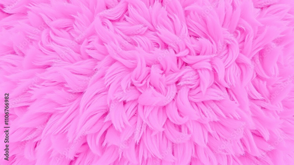 Fototapeta premium Vibrant Pink Fluffy Texture Background Perfect for Wallpaper, Phone Backgrounds, and Design Projects
