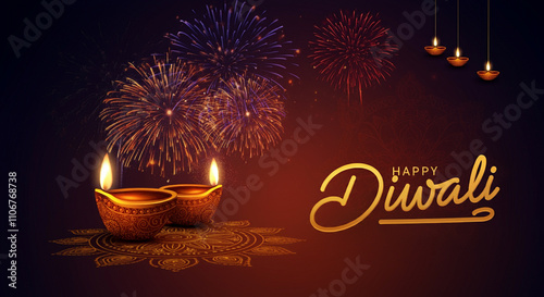 A festive Diwali illustrati...