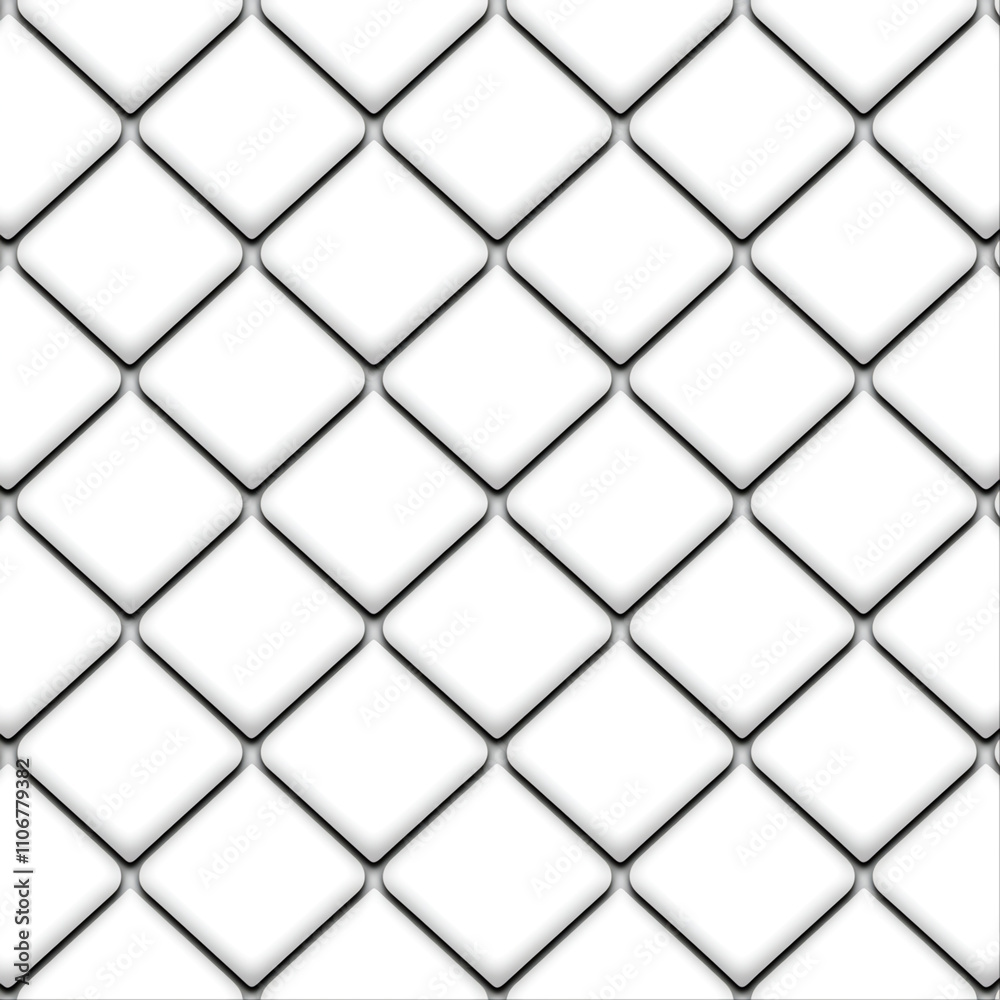 Geometric White Background with Diamond Patterns and Soft Shadows Geometric White Background with Diamond Patterns and Soft Shadows