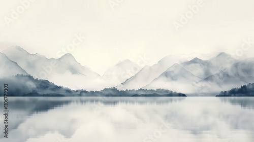 Tradition,Chinese Ink,Painting,style, nature-inspired, art,harmonizing,humble,charm , landscape,mountains, clouds,rivers