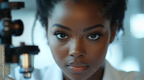 Female researcher in a science lab photo