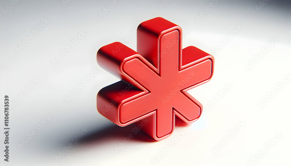 Icon A 3D cancel cross icon in vibrant red, isolated on a white background, symbolizing rejection or clos2 Icon A 3D cancel cross icon in vibrant red, isolated on a white background, symbolizing rejection or clos2