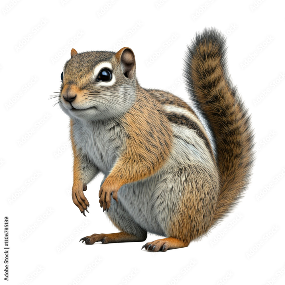 Obraz premium squirrel on a white background