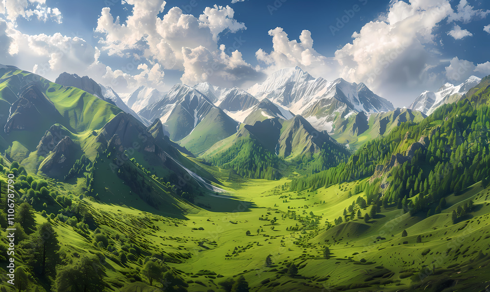 Naklejka premium natural scenery