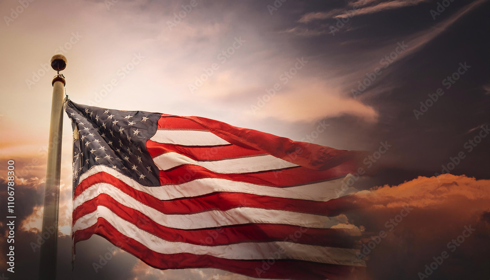 Obraz premium アメリカ国旗