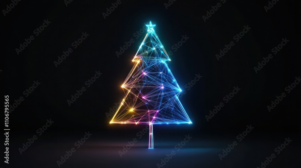 Generative AI Christmas Tree with Gifts - Festive Holiday Decor Generative AI Christmas Tree with Gifts - Festive Holiday Decor