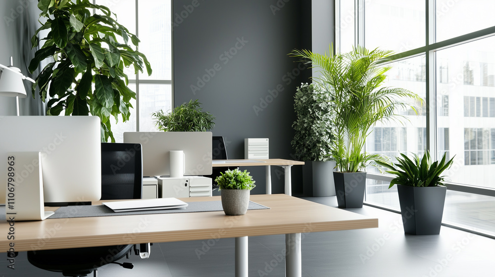 A Stylish Open Office with Modern Furnishings