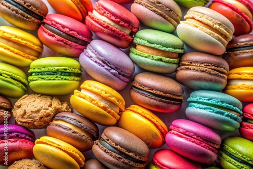 Wallpaper Mural Assorted Colorful Macarons Top View PNG Cutout for Artwork Mockup Template Torontodigital.ca