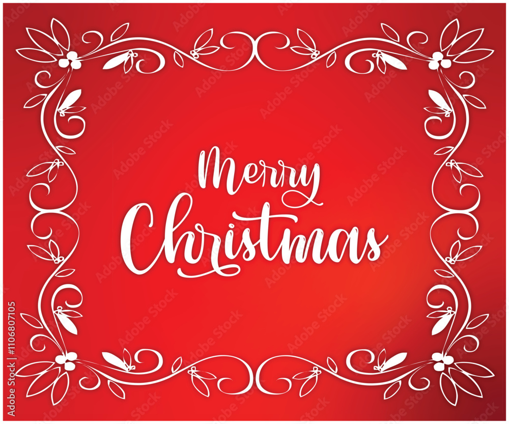 Elegant Merry Christmas Frame Design Elegant Merry Christmas Frame Design