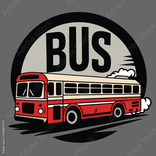 Bus vector for logo, template, poster etc