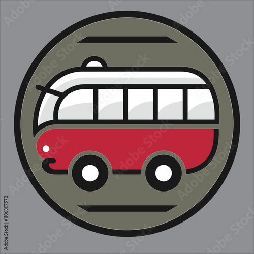 Bus vector for logo, template, poster etc