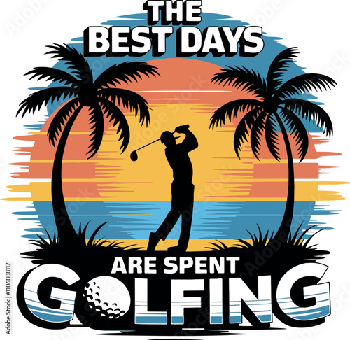 Golfing T-shirt Design
