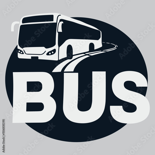 Bus vector for logo, template, poster etc