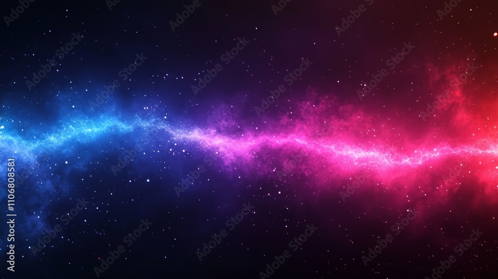 Fototapeta premium Abstract cosmic nebula with blue and pink energy.