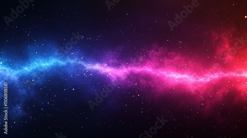 Abstract cosmic nebula with blue and pink energy.