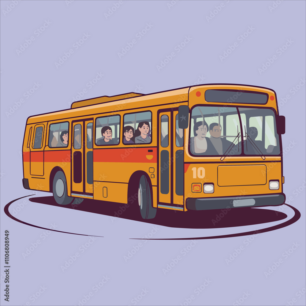 Bus vector for logo, template, poster etc Bus vector for logo, template, poster etc