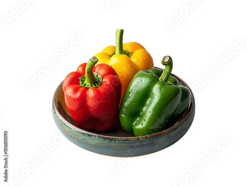 Obraz na płótnie Capsicums on transparent background 