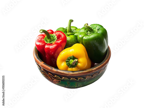 Obraz na płótnie Capsicums on transparent background 