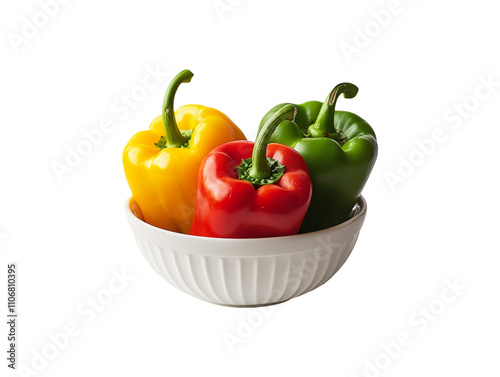 Obraz na płótnie Capsicums on transparent background 