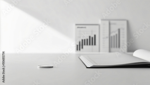 financial concepts and financial investment business stock growth concept image, copy space