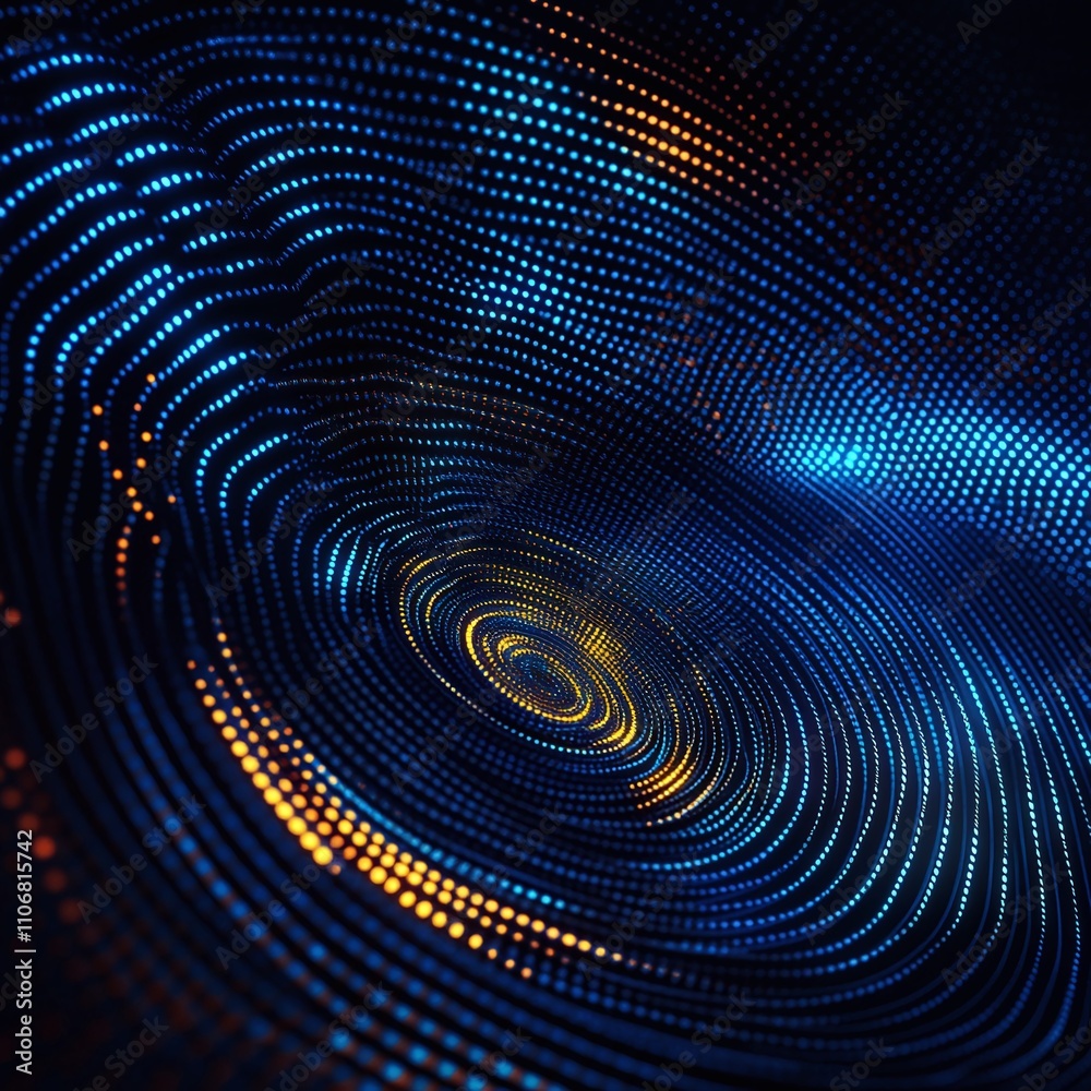 Abstract Digital Wave Pattern in Blue and Gold Colors for Background or Design Use Abstract Digital Wave Pattern in Blue and Gold Colors for Background or Design Use