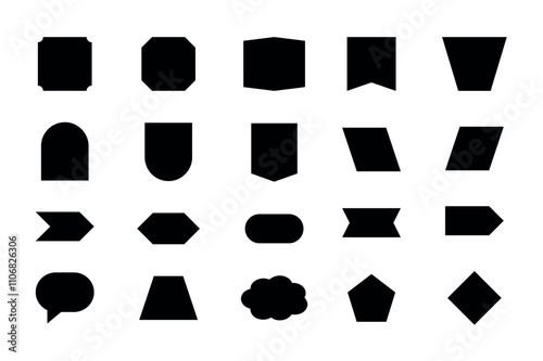 Set of various deferent shape icon 02 photo