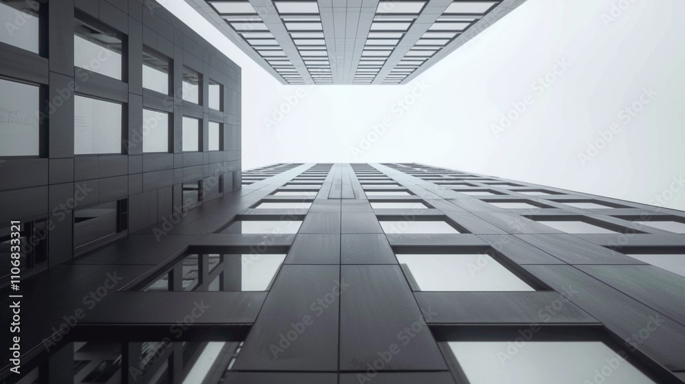 Obraz premium Abstract Perspective of Modern Buildings