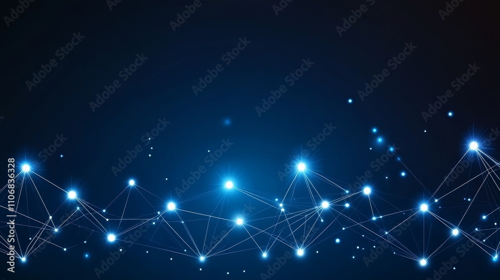 custom made wallpaper toronto digitalAbstract Blue Background with Glowing Particles