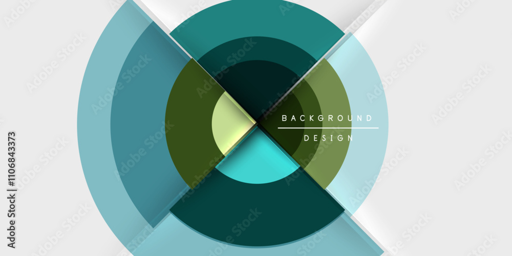 Circle and semi circle geometric background. Vector Illustration For Wallpaper, Banner, Background, Card, Book Illustration, landing page Circle and semi circle geometric background. Vector Illustration For Wallpaper, Banner, Background, Card, Book Illustration, landing page