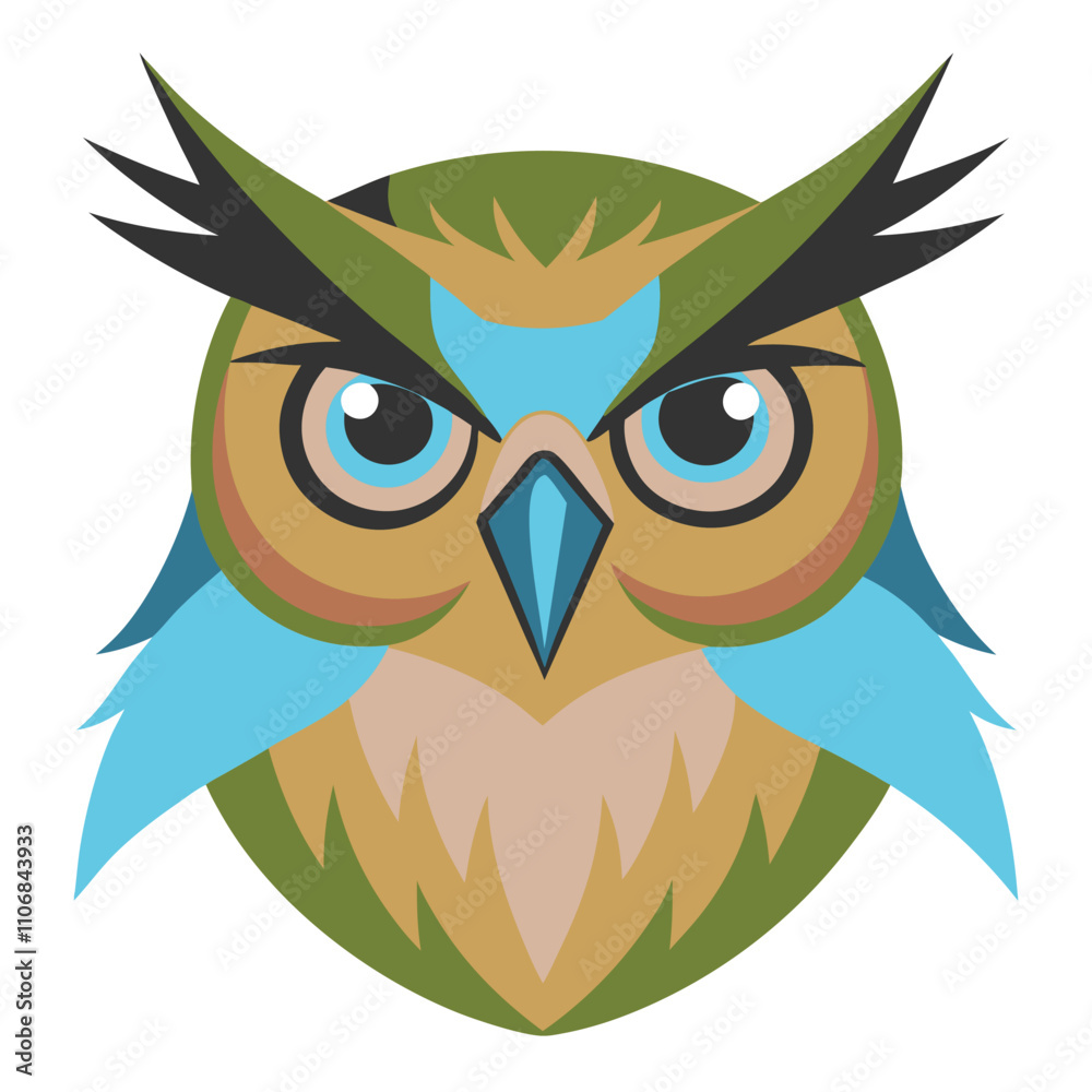 Obraz premium owl on white