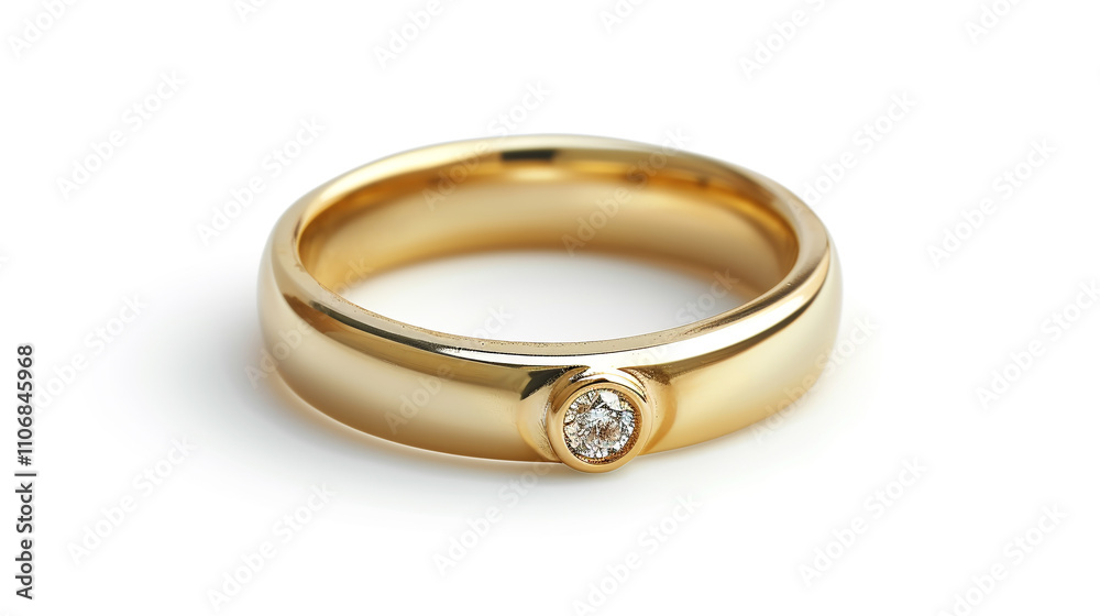 Diamond eternity band ring Twisted Infinity design on white isolate Diamond eternity band ring Twisted Infinity design on white isolate