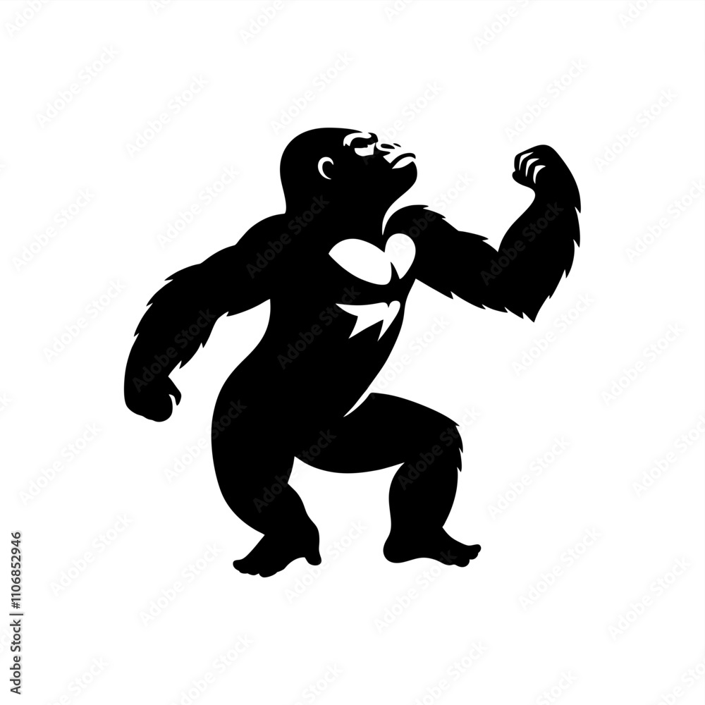 silhouette vector of weird gorilla dancing
silhouette vector of weird gorilla dancing