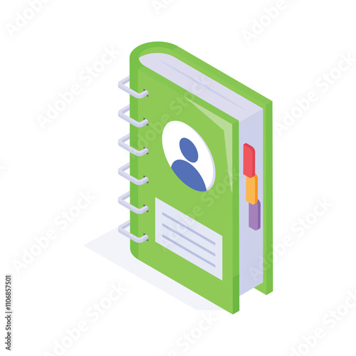 Digital or physical contact directory for phone numbers and addresses