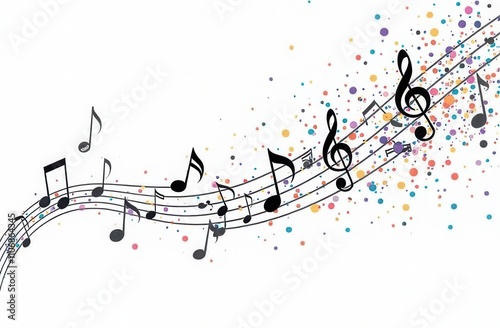 music background with notes