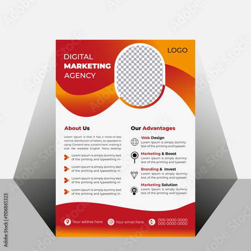 Digital marketing agency flyer poster design