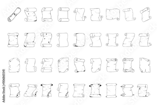 classic letter paper doodle