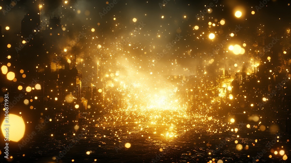 Naklejka premium A close-up of molten metal sparks and flames during a welding process