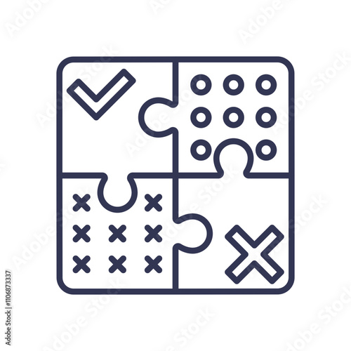 Puzzle pieces symbolize integration and collaboration.