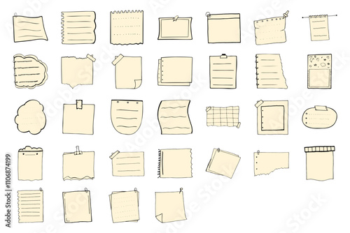 doodle note paper set
