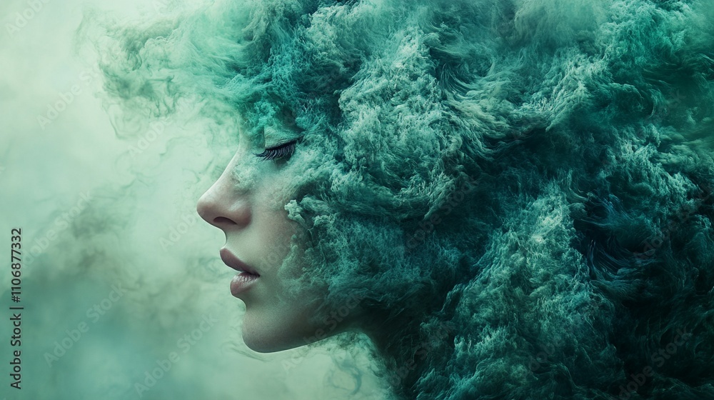 Beautiful surreal poprtrait of woman made form mixed maint
Beautiful surreal poprtrait of woman made form mixed maint