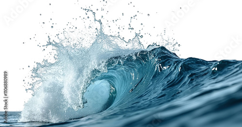 water splash isolated on white