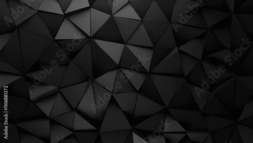 Black And Gray Triangle Abstract