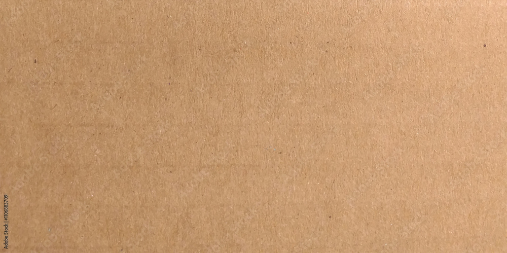 Fototapeta premium Background of brown kraft paper or cardboard texture. Abstract pattern of beige rough carton, old paper sheet, parchment or papyrus surface, vector